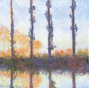 Claude Monet Les Peupliers painting
